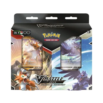 Pokemon TCG V Battle Deck Lycanroc vs Corviknight Random Bundle