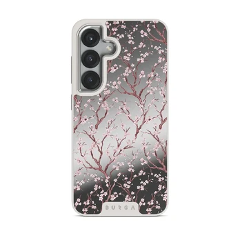 Sakura - Samsung Galaxy S25 Case, Elite Mirror Light (Magnetic) / Silver