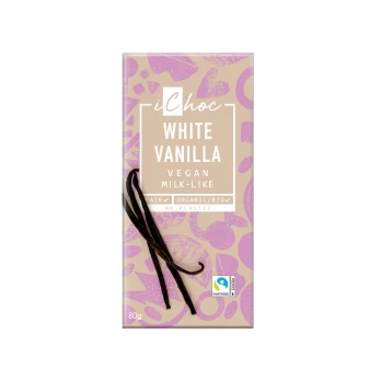 Baltasis šokoladas WHITE VANILLA, ekologiškas