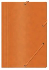 Aplankalas su guma, A4, 390gms, oranžinis kaina