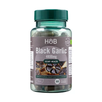 H&B juodasis česnakas 4800 mg, 60 kapsulių