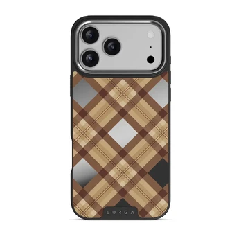 Coffee Break - iPhone 17 Pro Max Case, Elite Mirror Dark (MagSafe) / Silver