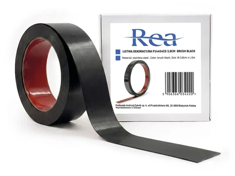 Lipni Dekoratyvinė Juostelė Rea P14454cd 3,8cm Juodas
