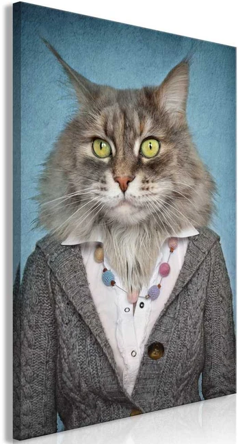 Artgeist Paveikslas - Mrs. Cat (1 Part) Vertical