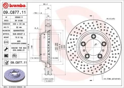 Stabdžių diskas BREMBO 09.C877.11 kaina
