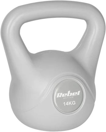 Kettlebell bitumiczny 14 kg pilka REBEL ACTIVE