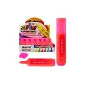 Lean Highlighter Marker For Notes School Office Neon Intense Rožinė kaina
