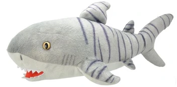 Pliušinis žaislas Wild Planet Tiger Shark, pilkas, 12 cm kaina
