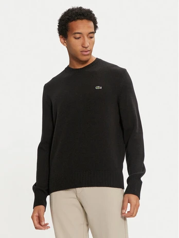 Lacoste Megztinis AH2916 Juoda Regular Fit