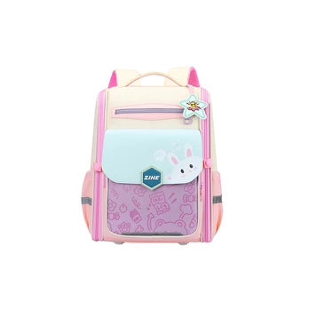 Lean School Backpack With Rabbit Chest Strap Pastel 21L