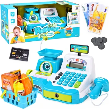 Jokomisiada INTERACTIVE cash register for children - reader, scale, receipt 21 pieces ZA6196
