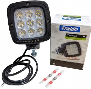Darbinis žibintas atbulinės eigos halogeninis led 9 led prožektorius 12/24v 650lm