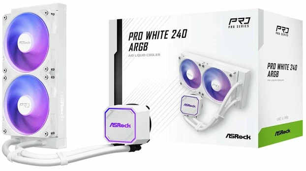 Vaizdo plokštė K ASRock Pro Baltas 240 ARGB