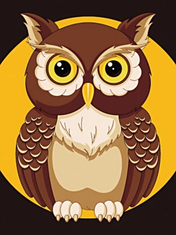 Deimantinis paveikslas Night Owl WD308 15*20 cm