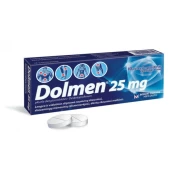 DOLMEN 25 mg plėvele dengtos tabletės N10 kaina
