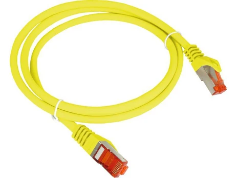 Patch-cord F/UTP kat.6 PVC 0.25m geltona ALANTEC