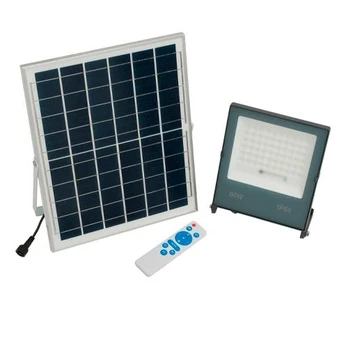 LED Floodlight with solar panel, 60W, 6500K, IP65, 1190Lm, GRIS URBANO