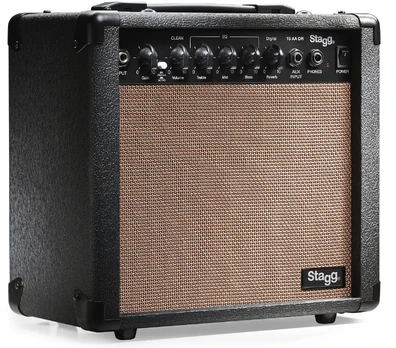 Stiprintuvas akustinei gitarai Stagg 15 AA DR EU
