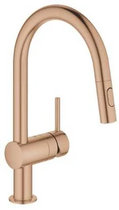 Grohe Minta virtuvinis maišytuvas su ištraukiamu dušeliu. brushed warm sunset