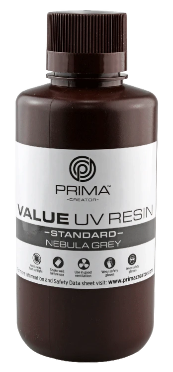 PrimaCreator Value UV/DLP derva - 500ml - Nebula Pilkas