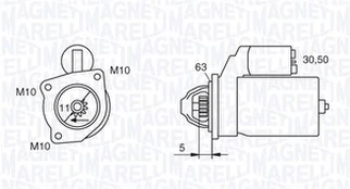 Starteris MAGNETI MARELLI 063721377010