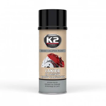 Stabdžių apkabos dažai, K2, Caliper, 400 ml., juodi
