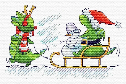 Cross stitch kit "Dragon's fun" SM-754