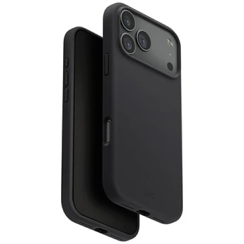 Dėklas UNIQ Lino do iPhone 17 Pro Magclick Charging pilka