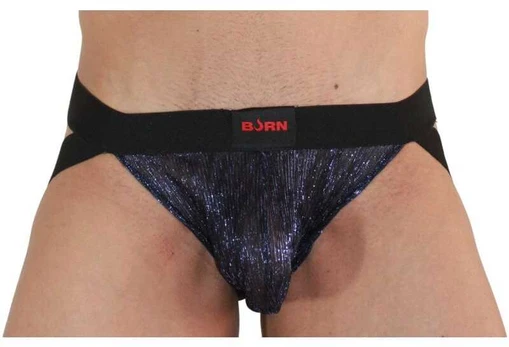 BURN - 006 JOCK SHINY Mėlynas / Juodas S