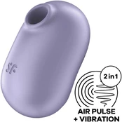 SATISFYER PRO TO GO 2 DOUBLE AIR PULSE STIMULATOR & VIBRATOR kaina