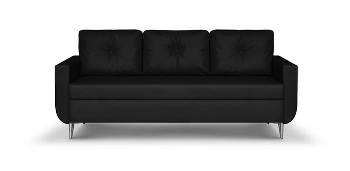 Sofa - lova Bellezza Red, juoda