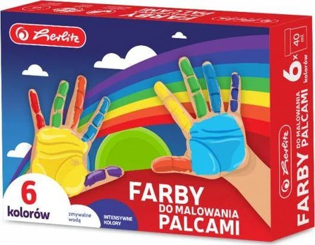 Herlitz Finger dažo 6 spalvomis