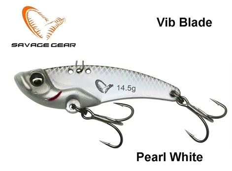 Savage Gear Blizgė VIB Blade Sinking Pearl White 8 g