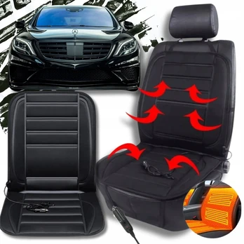 Šildoma automobilio sėdynės užvalkalas 12v