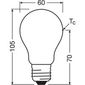 OSRAM LED lemputė E27 7,2W matinė 4000K 1521lm 2vnt