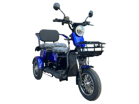 Elektrinis triratis motoroleris M20, AC, mėlynas