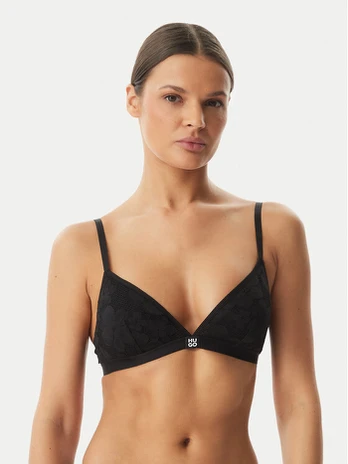HUGO Braletė liemenėlė Bloom 50561590 Juoda