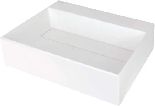 Granite countertop washbasin with a place for a tap - with a grille