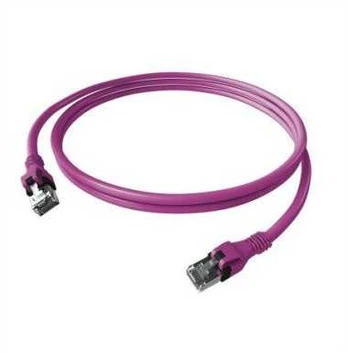 „EasyLan DualBoot PushPull“ pataisos kabelis, Cat.6A (EA klasė), S/FTP, RJ45 / RJ45, violetinis, 5 m
