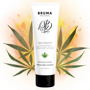 Lubrikantas BRUMA ALOE VERA WARMING CANNABIS 100 ml