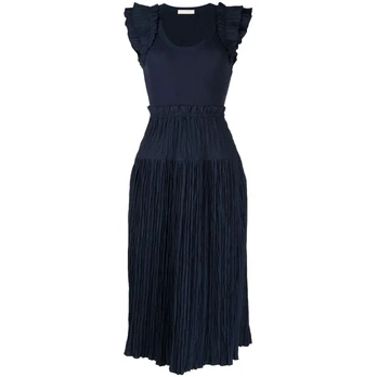 Midi suknelė moterims, Mėlyna, Virginia Dress