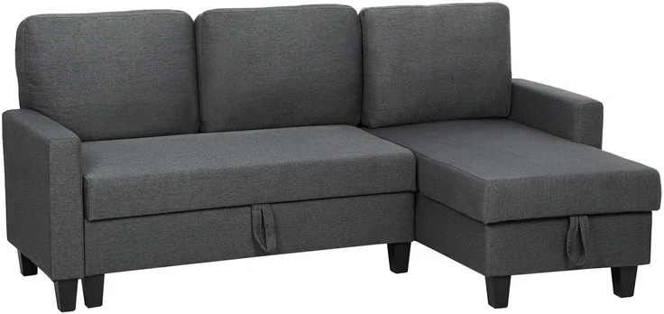 Kampinė sofa-lova 197 x 129 x 85 cm