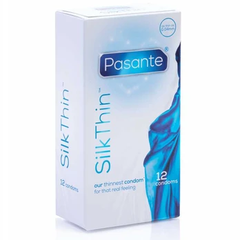 Prezervatyvai PASANTE SILK THIN 12 vnt