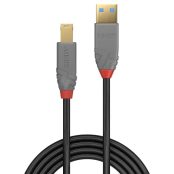KABELAS USB3.2 A-B 5M/ANTHRA 36744 LINDY