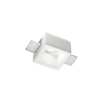 Ideal Lux Recessed lamp 1 light SAMBA SQUARE, GU10, baltas
