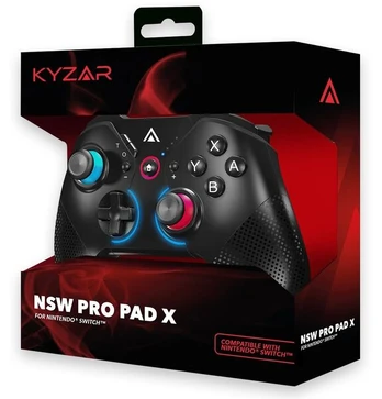Kompiuterinis žaidimas „Kyzar Switch PRO“ valdiklis – juodas