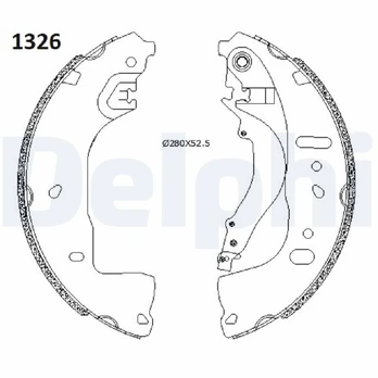 Stabdžių trinkelių komplektas DELPHI LS2197