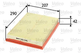 Oro filtras VALEO 585046 kaina
