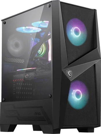 MSI MAG FORGE 100R ARGB FAN Stiklo langas 2xUSB korpusas