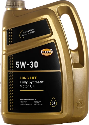 Variklių alyva ALB 5W - 30, sintetinis, 5 l